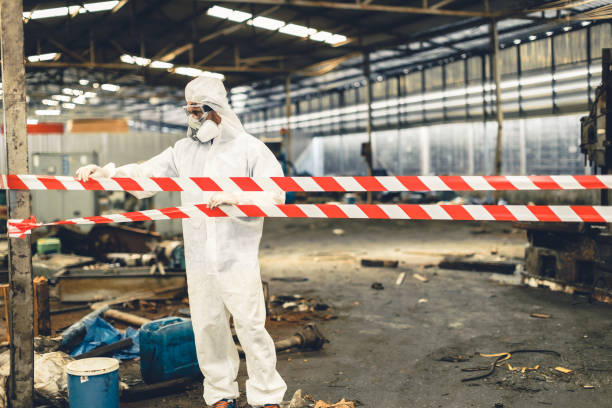 Professional Sewage Cleanup technician working in Fairfield, WA